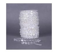 Chandelier Crystal Prisms Pendants 99FT 30M One Roll Garland Strand Acrylic Crystal Beaded Decoration(AB color)