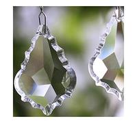 Chandelier Crystal Prisms Pendants Color Maple Leaf Crystal Chandeliers Prism Suncatchers Chandelier Parts Glass Lighting Hanging Pendant Crystals Lighting Lamp Replacement Parts ( Color : 38mm 10pcs