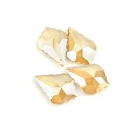 Chandelier Crystal Prisms Pendants Crystal Maple Leaf Gold 38mm/50mm/63mm/76mm Glass Lighting Chandelier Prism Parts For Home Decor(63mm 60pcs)