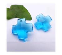Chandelier Crystal Prisms Pendants K9 Clear Lake Blue Crystal Pendants Heart/pear/leaf/olive Shape Chandelier Curtain Lamp Hanging Drops Accessories(FI17 14mm-60pcs)