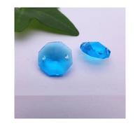 Chandelier Crystal Prisms Pendants K9 Clear Lake Blue Crystal Pendants Heart/pear/leaf/olive Shape Chandelier Curtain Lamp Hanging Drops Accessories(F17 14mm-100pcs)