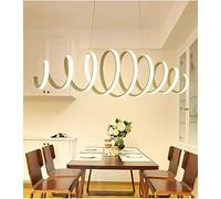 Chandelier Dimming LED Pendant Light Acrylic Spiral Pendant Chandelier LED Island Hanging Lights Apply to Contemporary Living Room Bedroom Dining Room Promise Dimming[Energy Class A++]