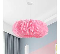 Chandelier Feather LED Light,Nordic Living Room Pendant Lights Bedroom Chandelier Ceiling Light Creative Girl Room Decoration Pendant Shop Decorative Lights Beauti