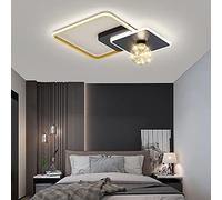 Chandelier Flush Mount Led Dimming Light Fixture, Ultra-Thin Square 3000-6000K Dimmable Ceiling Lamp with Adjustable Brightness and Color Temperature, Bedroom, Kitchen, Living Room, Hallway/a/40Cm