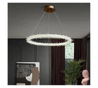 Chandelier, French Light Luxury Chandeliers Modern Simple Living Room Bedroom Pendant Lights Decoration Net Red Ring Crystal Lamp LED