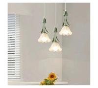 Chandelier, French V-intage Lily of The Valley Flower Chandelier LED Rustic Style Living Room Bedroom Aisle
