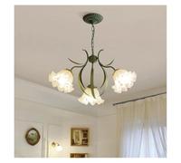 Chandelier, French V-intage Lily of The Valley Flower Chandelier LED Rustic Style Living Room Bedroom Aisle