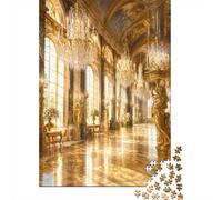 Chandelier Hall Window 1000pcs Mini Puzzle For Adults Challenging | 38x26cm Cardboard Living Room Decor Durable Structure Birthday Gift Brain Training