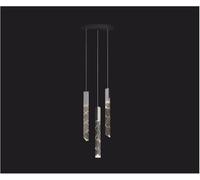 Chandelier Hanging Lamp, Crystal Chandelier Loft Led Chandelier K9 Crystal Duplex Stair Chandelier Living Room Ceiling Hanging Light Lamp,Chandeliers Chandelier/Color/3Head