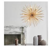 Chandelier, Hedgehog Ball Chandelier Living Room Dining Bedroom Nordic Dandelion Cafe Pendant Lights Home Decoration LED(Gold 55cm)