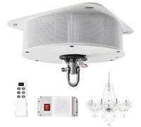 Chandelier Hoist with Remote Control & Wall Switch, Electric Lighting Lifting System for Easy Cleaning & Maintenance, Lamp Lifter for High Ceilings