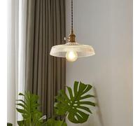 Chandelier Japanese Glass shade Pendant Light Hanging at The Bottom of E27 Single Head Adjustable Ceiling Chandelier Lighting Fixture Suitable for Restaurant,