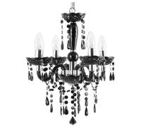 Beliani Chandelier KALANG Black, Black