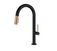 Chandelier Kitchen Faucets with Pull Down Sprayer Brass Pullable Splashproof Hot and Cold 2 Mode Sink Nordic Kitchen Faucet-White (Color : White) Chandelier