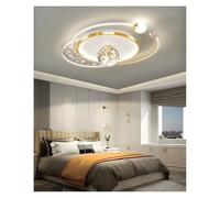 Chandelier lamp, Modern Minimalist Bedroom Ceiling Light Creative Children's Room Pendant Nordic LED Living Home Decoration Lighting(A Gold,Dimmable)