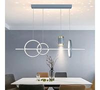 Chandelier Led Chandelier with Star Project Lamp, Dimmable LED Pendant Light with Spotlights,Adjustable Linear Hanging Light for Kitchen Island-Grey b 100x120cm(39x47inch)