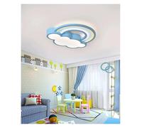 Chandelier, LED Children's Room Ceiling Lamp Cartoon Rainbow Clouds Simple and Warm Boys Girls Bedroom Princess Light Fixtures(Blue,Tricolor)