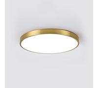 Chandelier LED Copper Ceiling Lights LED Dimming Ceiling Light, Dimmable Round Shape Pendant Light, Acrylic shade Ceiling Light Kitchen Living Room Bedroom Hallway Corridor Balcony [Energ