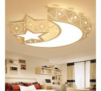Chandelier LED Dimming Ceiling A Star Moon Shape Cartoon 's Room Bedroom Minimalist Eco Lighting White,Ceiling Light