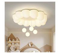 Chandelier Light, Children's Room Ceiling Lights LED Cloud Bubble Ball Light Modern Romantic Warm Boy Girl Bedroom Lamps(A)
