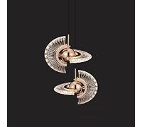 Chandelier light, Crystal Chandelier Lighting, Luxury Led Chandelier Compatible with Living Room Long Staircase Ring Crystal Light Fixture Large Home Decor Cristal Indoor Lighting (Neutral Lig