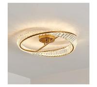 Chandelier Light, Italian Lamp Luxury Crystal Ceiling Light Post-Modern Simple Round Living Room Atmospheric Bedroom Lamps(1)