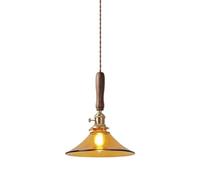 Chandelier Light Japanese Vintage Glass Bedside Pendant Light Vintage Adjustable Dining Room Ceiling Hanging Lamp Fixture Home Decor Hallway Brass Suspended Chandelier for Bedroom Study Hanging C