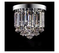 Chandelier light, LED Chandeliers, Crystal LED Ceiling Lights Compatible with Living Room Crystal Ceiling Lamp Home Decoration(Silver-clearcrystal,Coolwhite)