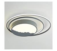 Chandelier Light, LED Chandeliers, Round Led Ceiling Lights Compatible with Living Room Bedroom Study Room - DecoratHome Dimmable Ceiling Lamp Light Fixtures(Graydia40cm)