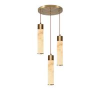chandelier light Natural Marble Chandelier Ceiling Light Fixtures | Modern Chandelier Cylinder Hanging Ceiling Fixture, for Bedroom Dining Room Kitchen
