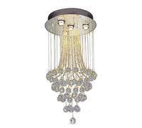 Chandelier light, Pendant Lights, Luxury Large Crystal LED Chandelier Spiral Raindrop Pendant Light Flush Mount High Ceiling Light Fixture for Entryway Foyer Staircase (Size : 40 * 80CM)(80 * 16