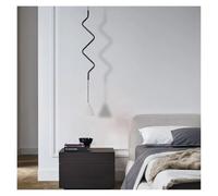 Chandelier Light, Red Black Gray White Modern Minimalist Design Pendant Lights LED Dining Room Lustre Chandeliers Kitchen Island Lighting Fixtures(White,Changeable)