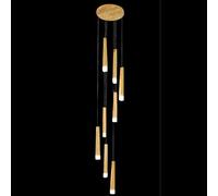 Chandelier Modern, Chandelier Modern Minimalist Led Staircase Long Duplex Building Restaurant Bar Bedside Small Hanging Light Fixture/16 Heads(8 Heads)