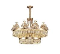 Chandelier, Modern Chandeliers 2023 Lustre High-end K9 Crystal Living Room Pendant Lamps Kitchen Island Led Lights Indoor Lighting Fixtures(D100x60cm,Neutral)