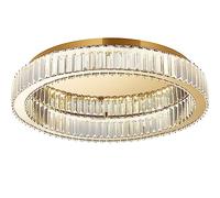 chandelier , Modern K9 Crystal Ceiling Light Round Metal Shade Crystal Chandelier Modern Drum Ceiling Light Fixture Lamp for Dining Room, Living Room, Bathroom, Bedroom Dimmable ( Size : 40cm )