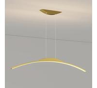 chandelier Modern Linear Pendant Light LED Dimmable Hanging Lamp Arc-Shaped Kitchen Island Lights Minimalist Chandelier Ceiling Lighting Fixture for Dining Room Office Pool Table with Remote Control