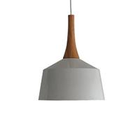 Chandelier Modern Restaurants Simple Pendant Lights Coffee Shop Single Head Chandelier with Wooden Handle Retro Hanging Light Creative Metal Suspensiom Lamp Adjustable for Café Over Sink Bedroom