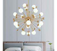 Chandelier Nordic LED Chandeliers Dandelion American Magic Bean Lights Art Decoration Light Fixtures for Living Room Dining Room Bedroom Room (Dia 100cm Cool White)