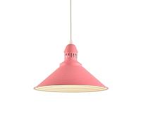 Chandelier, Nordic Minimalist Style Chandelier, Single Head Ceiling Pendant Lamp, Colorful Iron Hanging Light, Metal Lamp Shade, Lighting Fixture for Restaurant Decoration(Red)