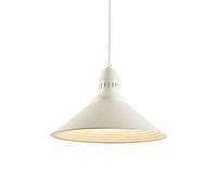 Chandelier, Nordic Minimalist Style Chandelier, Single Head Ceiling Pendant Lamp, Colorful Iron Hanging Light, Metal Lamp Shade, Lighting Fixture for Restaurant Decoration(White)