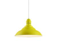 Chandelier, Nordic Minimalist Style Chandelier, Single Head Ceiling Pendant Lamp, Colorful Iron Hanging Light, Metal Lamp Shade, Lighting Fixture for Restaurant Decoration(Yellow)