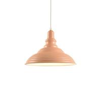 Chandelier, Nordic Minimalist Style Chandelier, Single Head Ceiling Pendant Lamp, Colorful Iron Hanging Light, Metal Lamp Shade, Lighting Fixture for Restaurant Decoration(Pink)