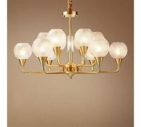 Chandelier Northern Europe Living Room Brass Chandelier Restaurant Pendant Lights Modern Creativity Glass Lampshade Bedroom Hanging Lights,Pendant Lamp Fixture