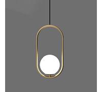 Chandelier Oval Ring Ceiling Lamp Grass Hanging Lamp Single Head Light Fixtures Suitable for Bedside, Bedroom, Dining Room Pendant Lighting