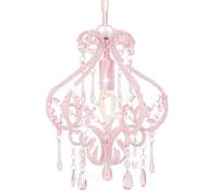 Chandelier Pendant Ceiling Light Glittering Droplets & Beads Pink White Black [EEK: A]