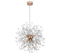 Chandelier Pendant Light Crystal Ceiling Light G9 Bulb 50Cm Gold