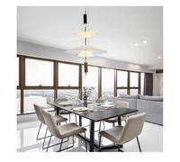 Chandelier, Personality LED Hanging Lamp Flying Saucer Home Decor Denmark Designer Dining Table Bar Living Room UFO Pendant Lights(4 Layers A Large,Remote DIMMING_Black)