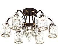 Chandelier, Raindrop Pendant Lights Kitchen Island Teardrop Black Hanging Light Fixtures Clear Solid Glass Modern Chandeliers for Dining Room Porch Corridor Living(76 * 45Cm)