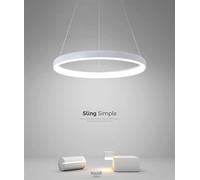 Chandelier Simple Circular - Restaurant Round Ring Bedroom Light Path Modern Minimalist,Luxury