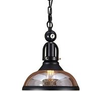 Chandelier Single Head Industry Chandelier Retro Glass Pendant Lighting Adjustable Suspension Pool Table Hanging Light Retro Metal Ceiling Light Shade Billiards Chandelier Rural Bar Restaurant Cei,